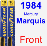 Front Wiper Blade Pack for 1984 Mercury Marquis - Premium