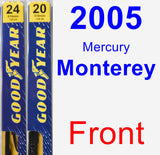 Front Wiper Blade Pack for 2005 Mercury Monterey - Premium