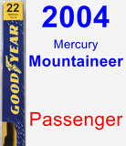 Passenger Wiper Blade for 2004 Mercury Mountaineer - Premium