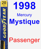 Passenger Wiper Blade for 1998 Mercury Mystique - Premium