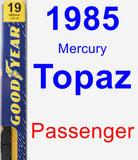 Passenger Wiper Blade for 1985 Mercury Topaz - Premium