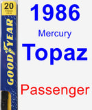 Passenger Wiper Blade for 1986 Mercury Topaz - Premium