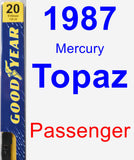Passenger Wiper Blade for 1987 Mercury Topaz - Premium