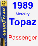 Passenger Wiper Blade for 1989 Mercury Topaz - Premium