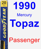 Passenger Wiper Blade for 1990 Mercury Topaz - Premium