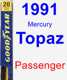 Passenger Wiper Blade for 1991 Mercury Topaz - Premium