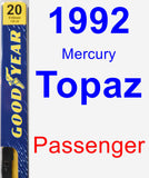 Passenger Wiper Blade for 1992 Mercury Topaz - Premium