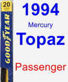 Passenger Wiper Blade for 1994 Mercury Topaz - Premium