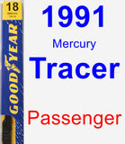 Passenger Wiper Blade for 1991 Mercury Tracer - Premium