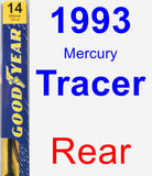 Rear Wiper Blade for 1993 Mercury Tracer - Premium