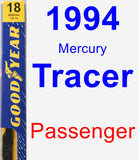 Passenger Wiper Blade for 1994 Mercury Tracer - Premium