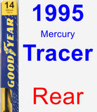 Rear Wiper Blade for 1995 Mercury Tracer - Premium