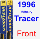 Front Wiper Blade Pack for 1996 Mercury Tracer - Premium