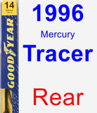 Rear Wiper Blade for 1996 Mercury Tracer - Premium