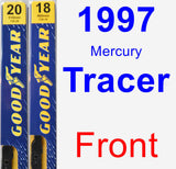 Front Wiper Blade Pack for 1997 Mercury Tracer - Premium