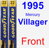 Front Wiper Blade Pack for 1995 Mercury Villager - Premium