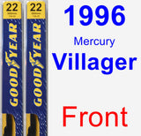 Front Wiper Blade Pack for 1996 Mercury Villager - Premium