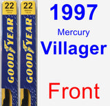 Front Wiper Blade Pack for 1997 Mercury Villager - Premium