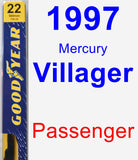 Passenger Wiper Blade for 1997 Mercury Villager - Premium