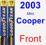 Front Wiper Blade Pack for 2003 Mini Cooper - Premium