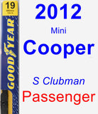 Passenger Wiper Blade for 2012 Mini Cooper - Premium