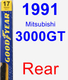 Rear Wiper Blade for 1991 Mitsubishi 3000GT - Premium