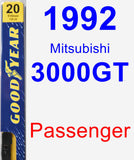 Passenger Wiper Blade for 1992 Mitsubishi 3000GT - Premium