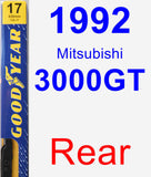 Rear Wiper Blade for 1992 Mitsubishi 3000GT - Premium