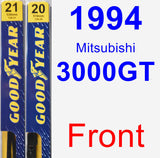 Front Wiper Blade Pack for 1994 Mitsubishi 3000GT - Premium