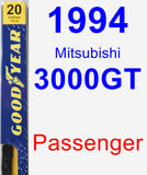 Passenger Wiper Blade for 1994 Mitsubishi 3000GT - Premium