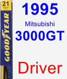 Driver Wiper Blade for 1995 Mitsubishi 3000GT - Premium