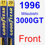 Front Wiper Blade Pack for 1996 Mitsubishi 3000GT - Premium