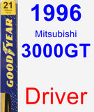 Driver Wiper Blade for 1996 Mitsubishi 3000GT - Premium