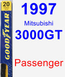 Passenger Wiper Blade for 1997 Mitsubishi 3000GT - Premium