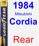 Rear Wiper Blade for 1984 Mitsubishi Cordia - Premium