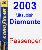 Passenger Wiper Blade for 2003 Mitsubishi Diamante - Premium