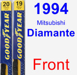 Front Wiper Blade Pack for 1994 Mitsubishi Diamante - Premium