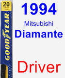 Driver Wiper Blade for 1994 Mitsubishi Diamante - Premium