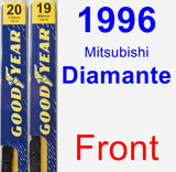 Front Wiper Blade Pack for 1996 Mitsubishi Diamante - Premium