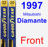 Front Wiper Blade Pack for 1997 Mitsubishi Diamante - Premium