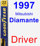 Driver Wiper Blade for 1997 Mitsubishi Diamante - Premium