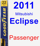 Passenger Wiper Blade for 2011 Mitsubishi Eclipse - Premium