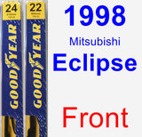 Front Wiper Blade Pack for 1998 Mitsubishi Eclipse - Premium