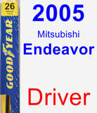 Driver Wiper Blade for 2005 Mitsubishi Endeavor - Premium