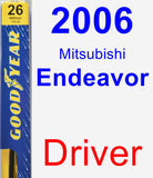 Driver Wiper Blade for 2006 Mitsubishi Endeavor - Premium