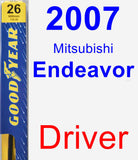 Driver Wiper Blade for 2007 Mitsubishi Endeavor - Premium