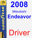 Driver Wiper Blade for 2008 Mitsubishi Endeavor - Premium