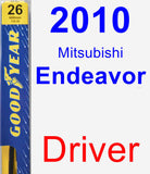 Driver Wiper Blade for 2010 Mitsubishi Endeavor - Premium
