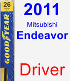 Driver Wiper Blade for 2011 Mitsubishi Endeavor - Premium