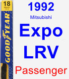 Passenger Wiper Blade for 1992 Mitsubishi Expo LRV - Premium